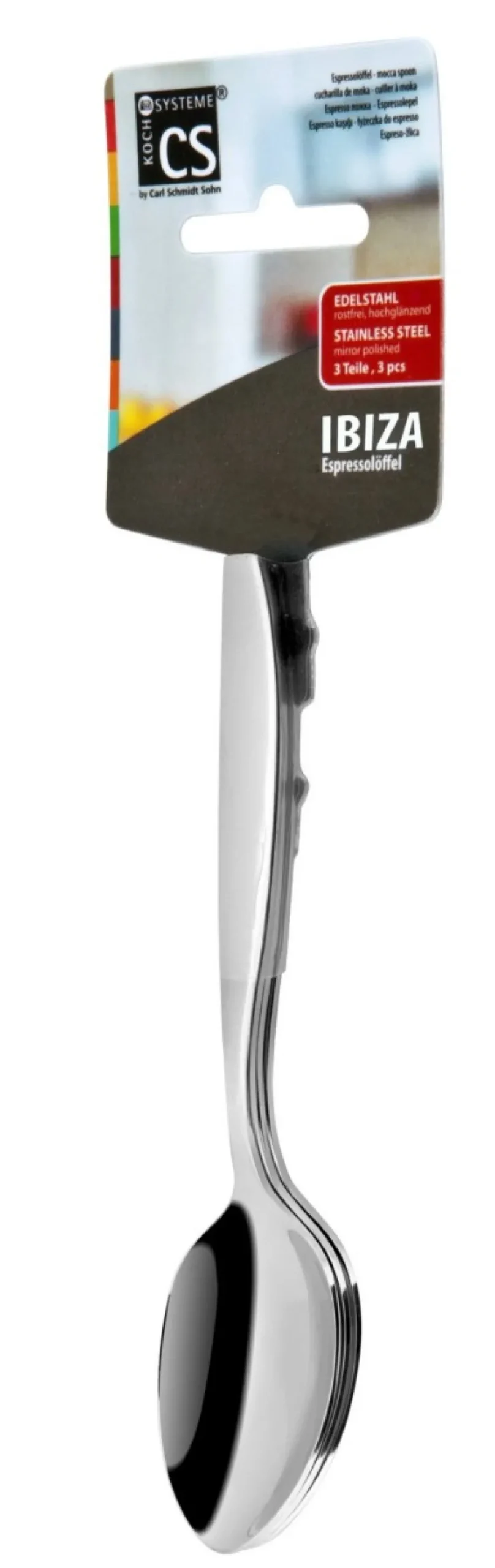 ibiza___stck_espressolffe_0.webp Koch IBIZA 18/0 3 Stück Espressolöffel auf Hängeblister