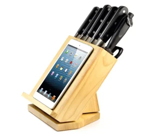 Koch PREMIUM 8tlg. Messerblock mit Tablet Halter, drehbar