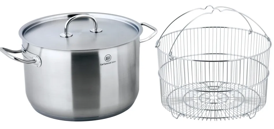 prox_suppentopf_mit_dmpfe_0.webp Koch PRO-X Suppentopf mit Dämpfeinsatz 18/10, 28 cm, 10 L